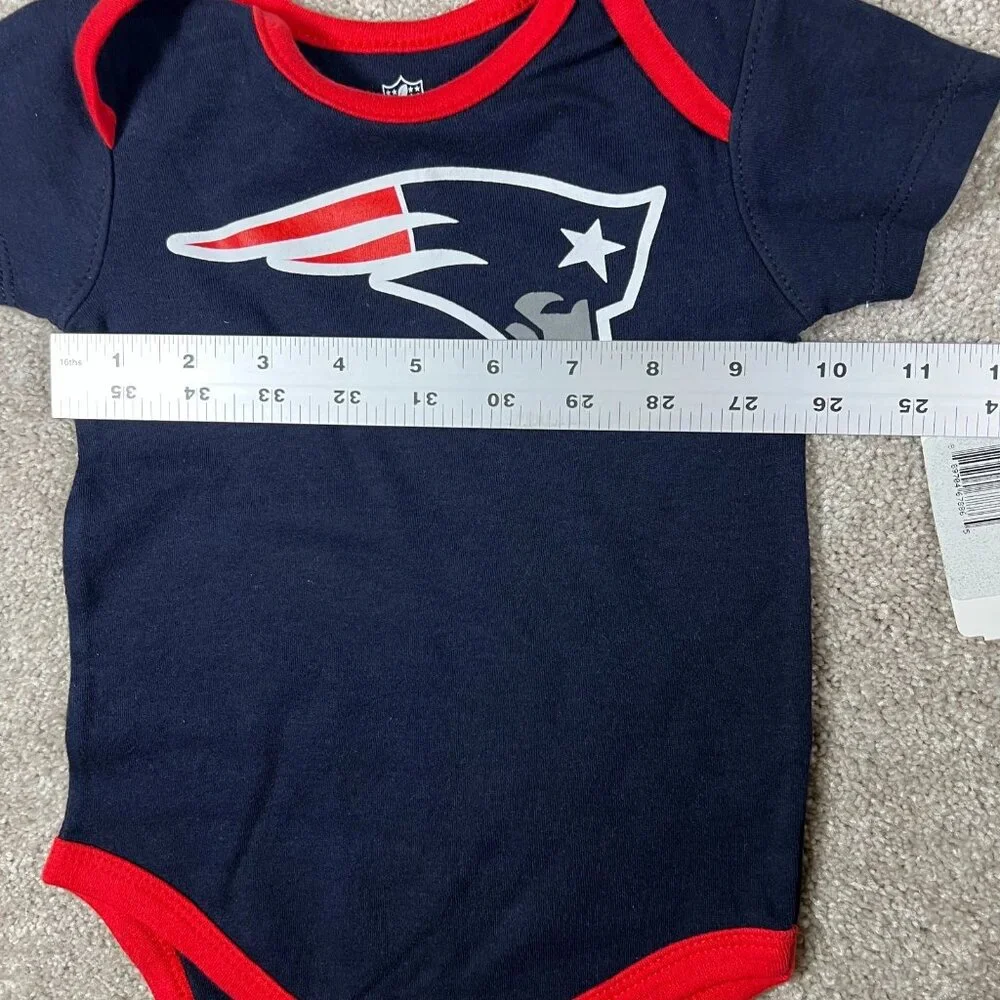NFL Team Apparel Kids‎ 6/9M Blue New England Patriots Baby Infant Bodysuit NWT
